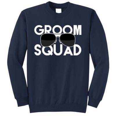 Groom Squad Sunglasses Bachelor Party Funny Tall Sweatshirt