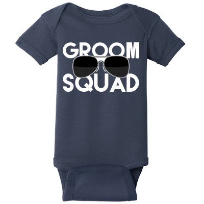 Groom Squad Sunglasses Bachelor Party Funny Baby Bodysuit