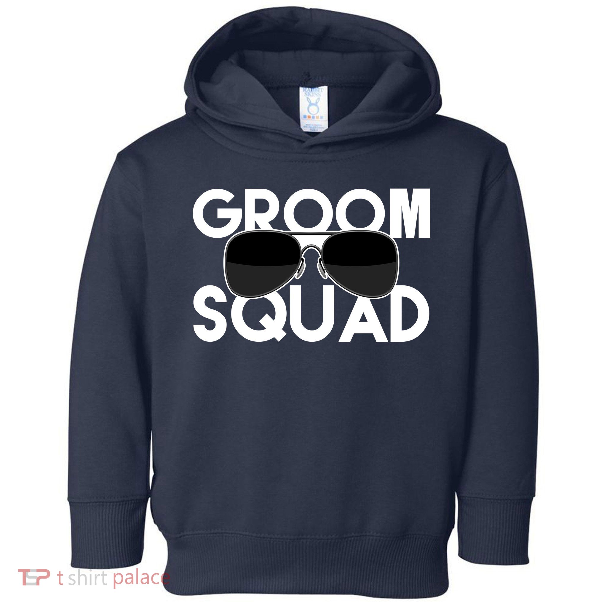 Groom Squad Sunglasses Bachelor Party Funny Toddler Hoodie