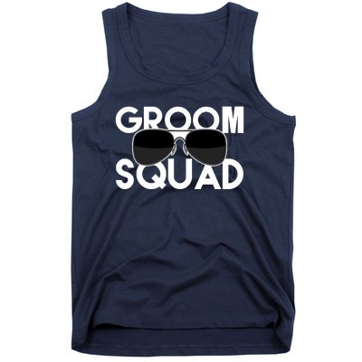 Groom Squad Sunglasses Bachelor Party Funny Tank Top