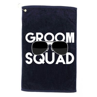 Groom Squad Sunglasses Bachelor Party Funny Golf Towel