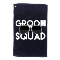 Groom Squad Sunglasses Bachelor Party Funny Golf Towel