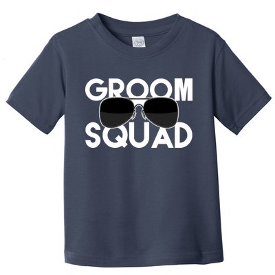 Groom Squad Sunglasses Bachelor Party Funny Toddler T-Shirt