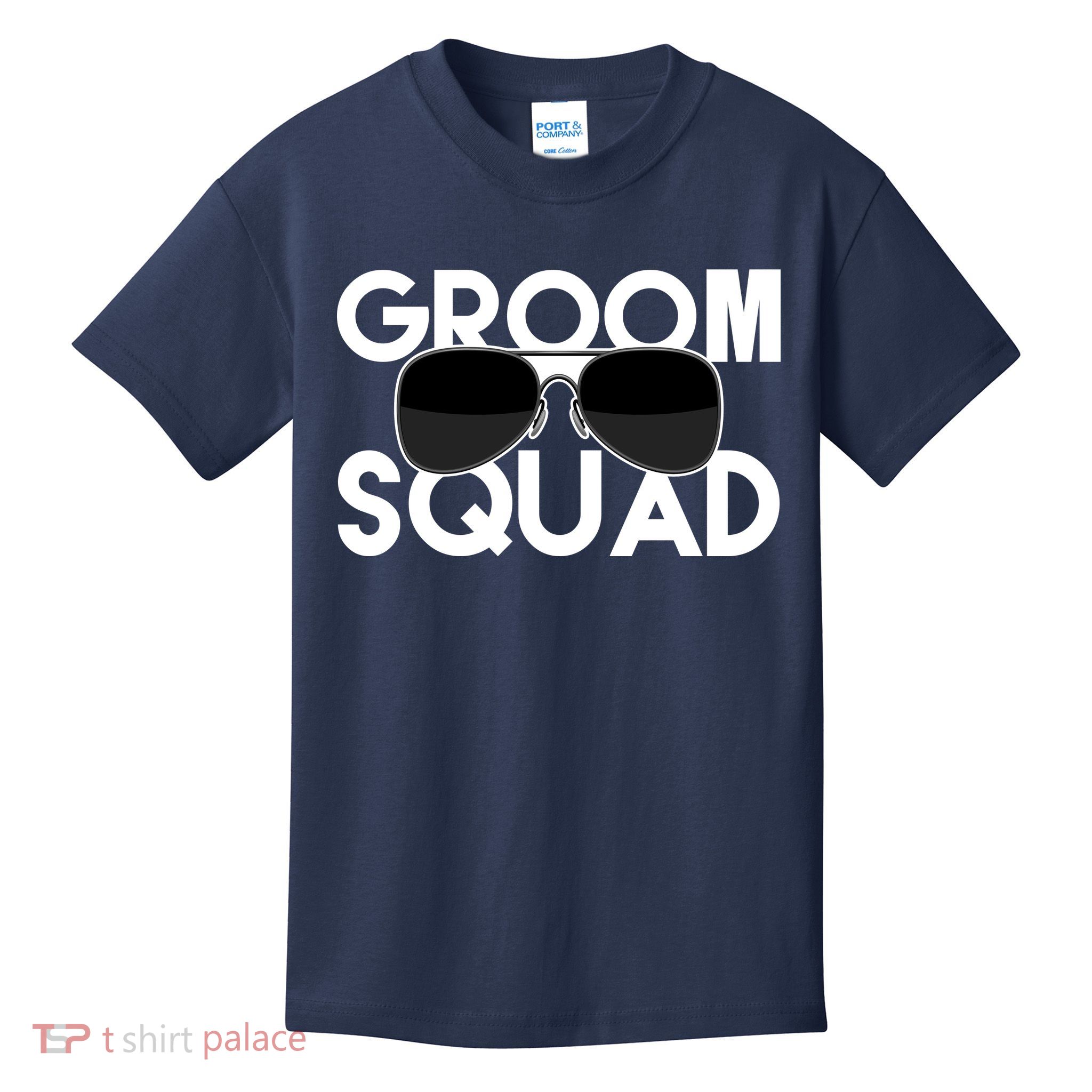 Groom Squad Sunglasses Bachelor Party Funny Kids T-Shirt