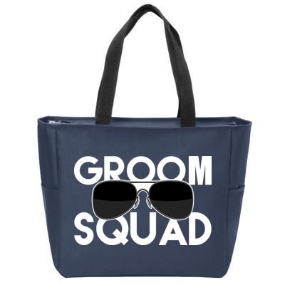 Groom Squad Sunglasses Bachelor Party Funny Zip Tote Bag