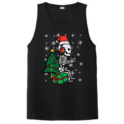 Gamer Skeleton Santa Christmas Gaming PosiCharge Competitor Tank