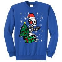 Gamer Skeleton Santa Christmas Gaming Sweatshirt