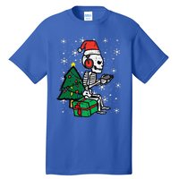 Gamer Skeleton Santa Christmas Gaming Tall T-Shirt