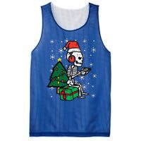 Gamer Skeleton Santa Christmas Gaming Mesh Reversible Basketball Jersey Tank