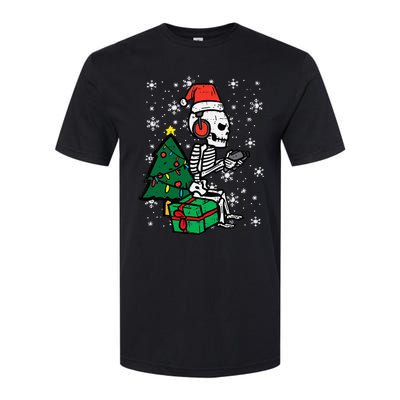 Gamer Skeleton Santa Christmas Gaming Softstyle CVC T-Shirt