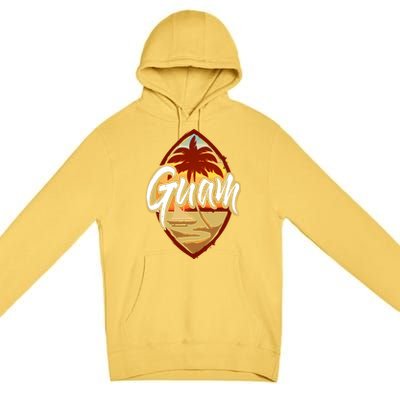 Guam Seal Sunset 671 Guaian Chamorro Gift Premium Pullover Hoodie