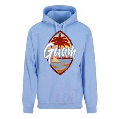 Guam Seal Sunset 671 Guaian Chamorro Gift Unisex Surf Hoodie