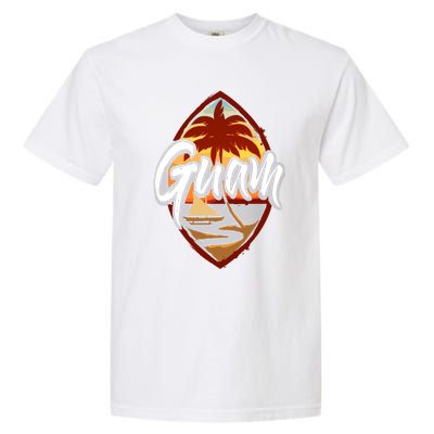 Guam Seal Sunset 671 Guaian Chamorro Gift Garment-Dyed Heavyweight T-Shirt