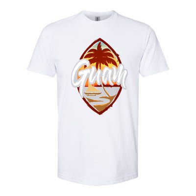 Guam Seal Sunset 671 Guaian Chamorro Gift Softstyle CVC T-Shirt