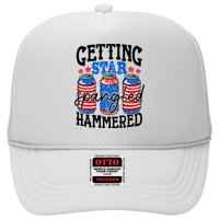 Getting Star Spangled Hammered Funny 4th Of July Patriotic Trucker Hat