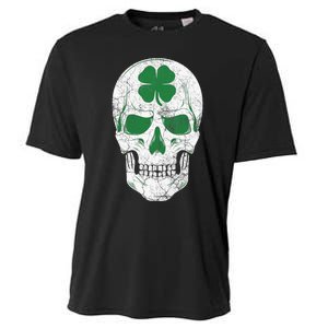 Green Shamrock Skull Irish Ireland ST PATRICKS DAY Gift Cooling Performance Crew T-Shirt