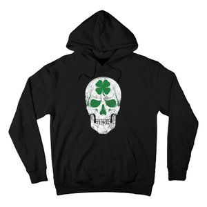 Green Shamrock Skull Irish Ireland ST PATRICKS DAY Gift Hoodie