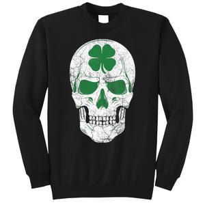 Green Shamrock Skull Irish Ireland ST PATRICKS DAY Gift Sweatshirt