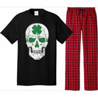 Green Shamrock Skull Irish Ireland ST PATRICKS DAY Gift Pajama Set