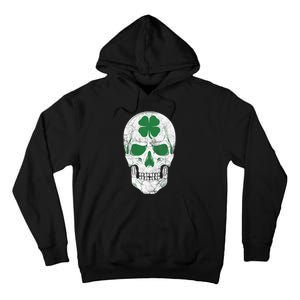 Green Shamrock Skull Irish Ireland ST PATRICKS DAY Gift Tall Hoodie