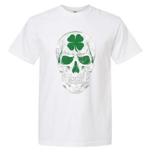 Green Shamrock Skull Irish Ireland ST PATRICKS DAY Gift Garment-Dyed Heavyweight T-Shirt