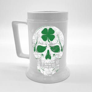 Green Shamrock Skull Irish Ireland ST PATRICKS DAY Gift Beer Stein