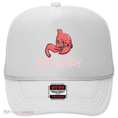 Gastric Sleeve Surgery Awareness Humor High Crown Mesh Back Trucker Hat