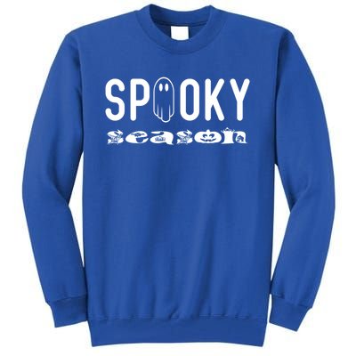 Groovy Spooky Season Retro Ghost Spooky Vibes Halloween Gift Tall Sweatshirt