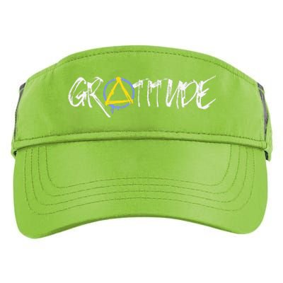 Gratitude Sobriety Symbol Adult Drive Performance Visor