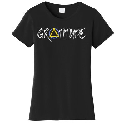 Gratitude Sobriety Symbol Women's T-Shirt