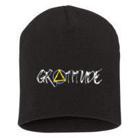 Gratitude Sobriety Symbol Short Acrylic Beanie