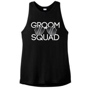 Groom Squad Sunglasses Wedding Bachelor Party Ladies PosiCharge Tri-Blend Wicking Tank