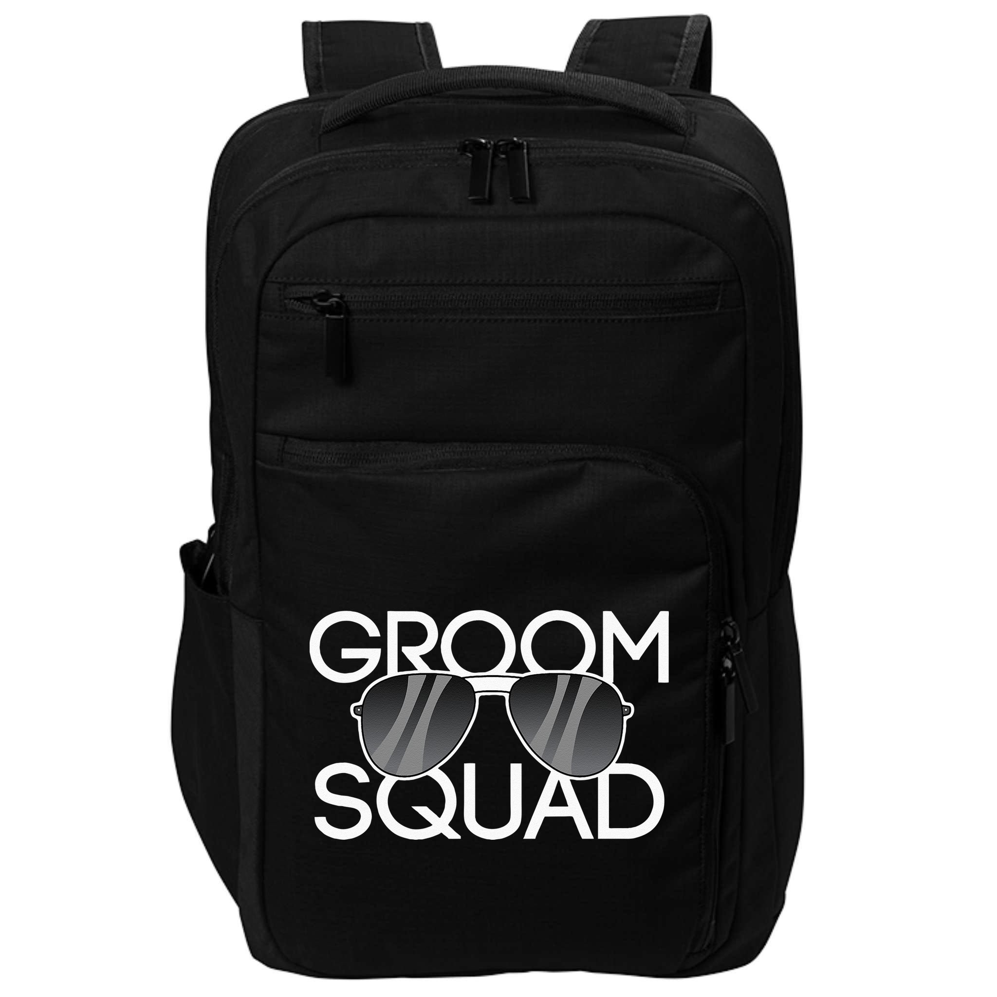 Groom Squad Sunglasses Wedding Bachelor Party Impact Tech Backpack