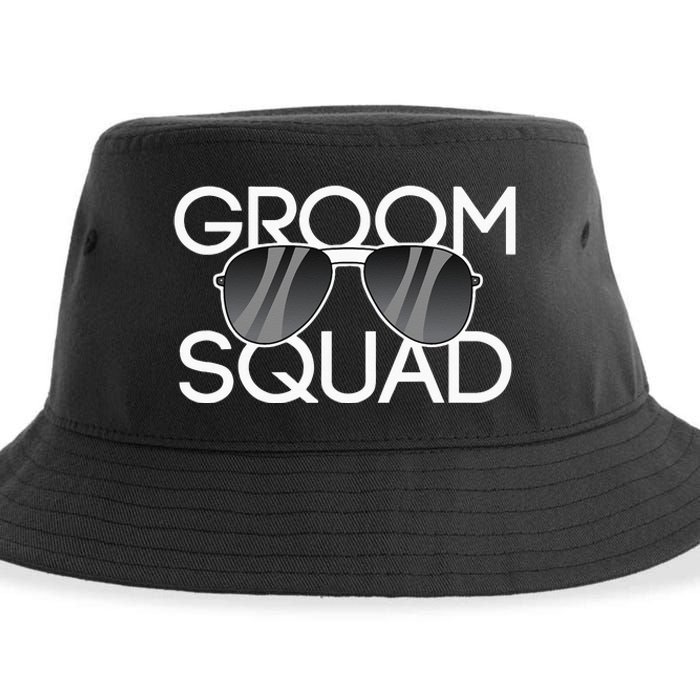 Groom Squad Sunglasses Wedding Bachelor Party Sustainable Bucket Hat