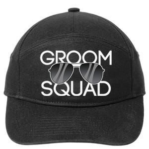 Groom Squad Sunglasses Wedding Bachelor Party 7-Panel Snapback Hat