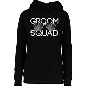 Groom Squad Sunglasses Wedding Bachelor Party Womens Funnel Neck Pullover Hood