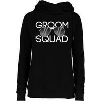 Groom Squad Sunglasses Wedding Bachelor Party Womens Funnel Neck Pullover Hood