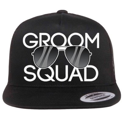 Groom Squad Sunglasses Wedding Bachelor Party Flatbill Hat