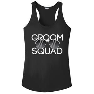 Groom Squad Sunglasses Wedding Bachelor Party Ladies PosiCharge Competitor Racerback Tank