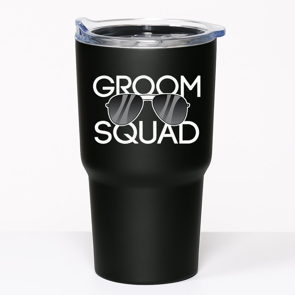 Groom Squad Sunglasses Wedding Bachelor Party Tumbler