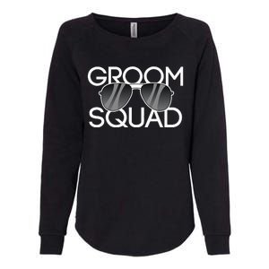 Groom Squad Sunglasses Wedding Bachelor Party Womens California Wash Sweatshirt