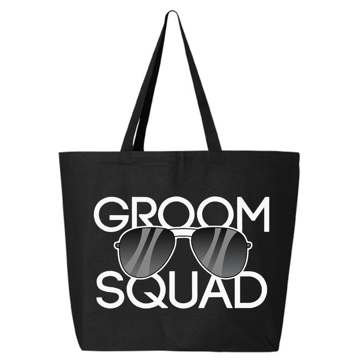 Groom Squad Sunglasses Wedding Bachelor Party 25L Jumbo Tote