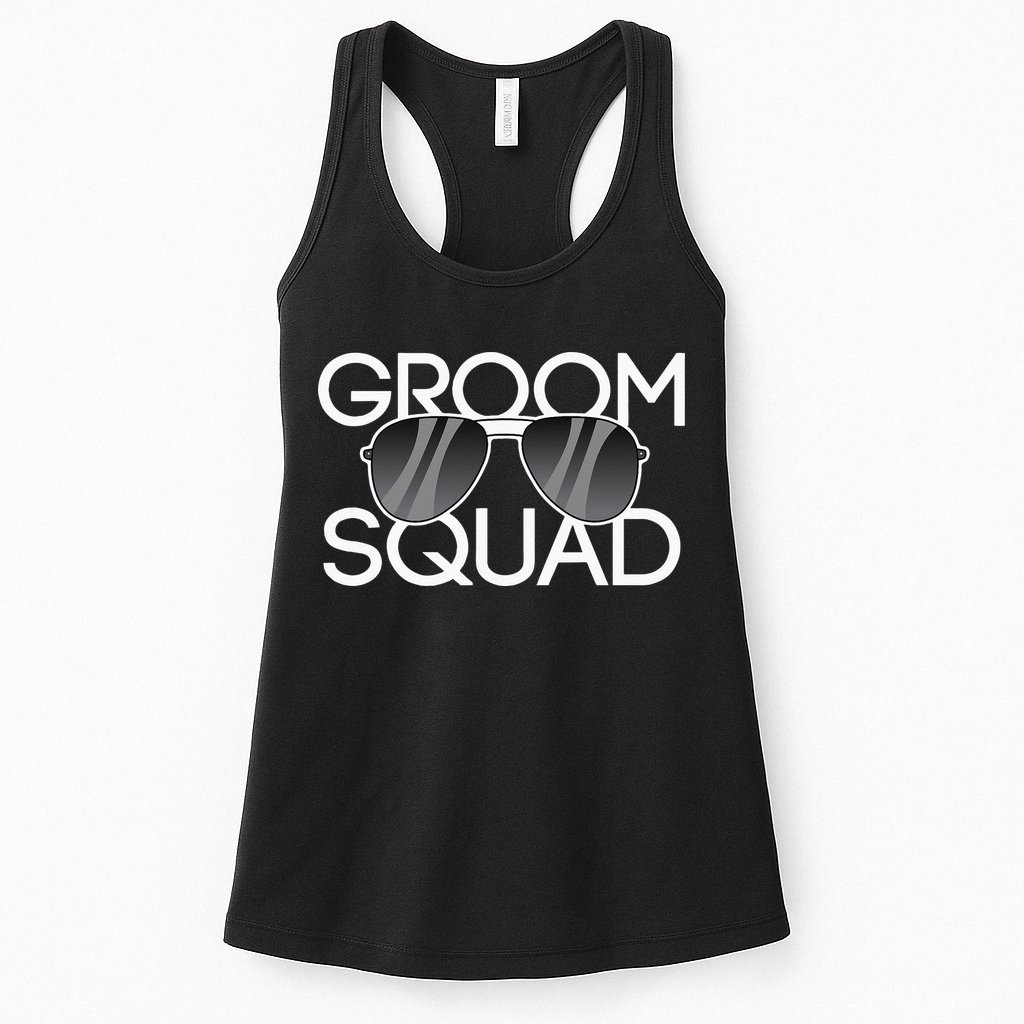 Groom Squad Sunglasses Wedding Bachelor Party Womens Tank Top