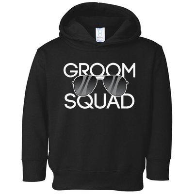 Groom Squad Sunglasses Wedding Bachelor Party Toddler Hoodie