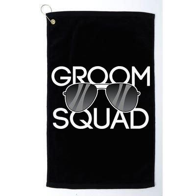 Groom Squad Sunglasses Wedding Bachelor Party Golf Towel