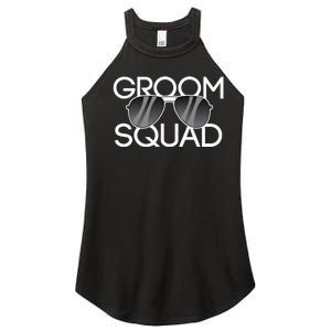 Groom Squad Sunglasses Wedding Bachelor Party Women's Perfect Tri Rocker Tank