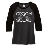 Groom Squad Sunglasses Wedding Bachelor Party Women's Tri-Blend 3/4-Sleeve Raglan Shirt