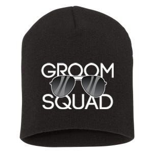 Groom Squad Sunglasses Wedding Bachelor Party Short Acrylic Beanie