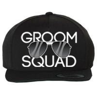 Groom Squad Sunglasses Wedding Bachelor Party Wool Snapback Cap