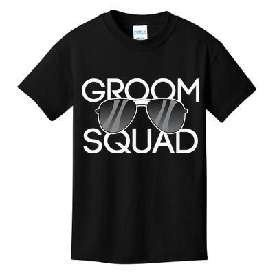 Groom Squad Sunglasses Wedding Bachelor Party Kids T-Shirt
